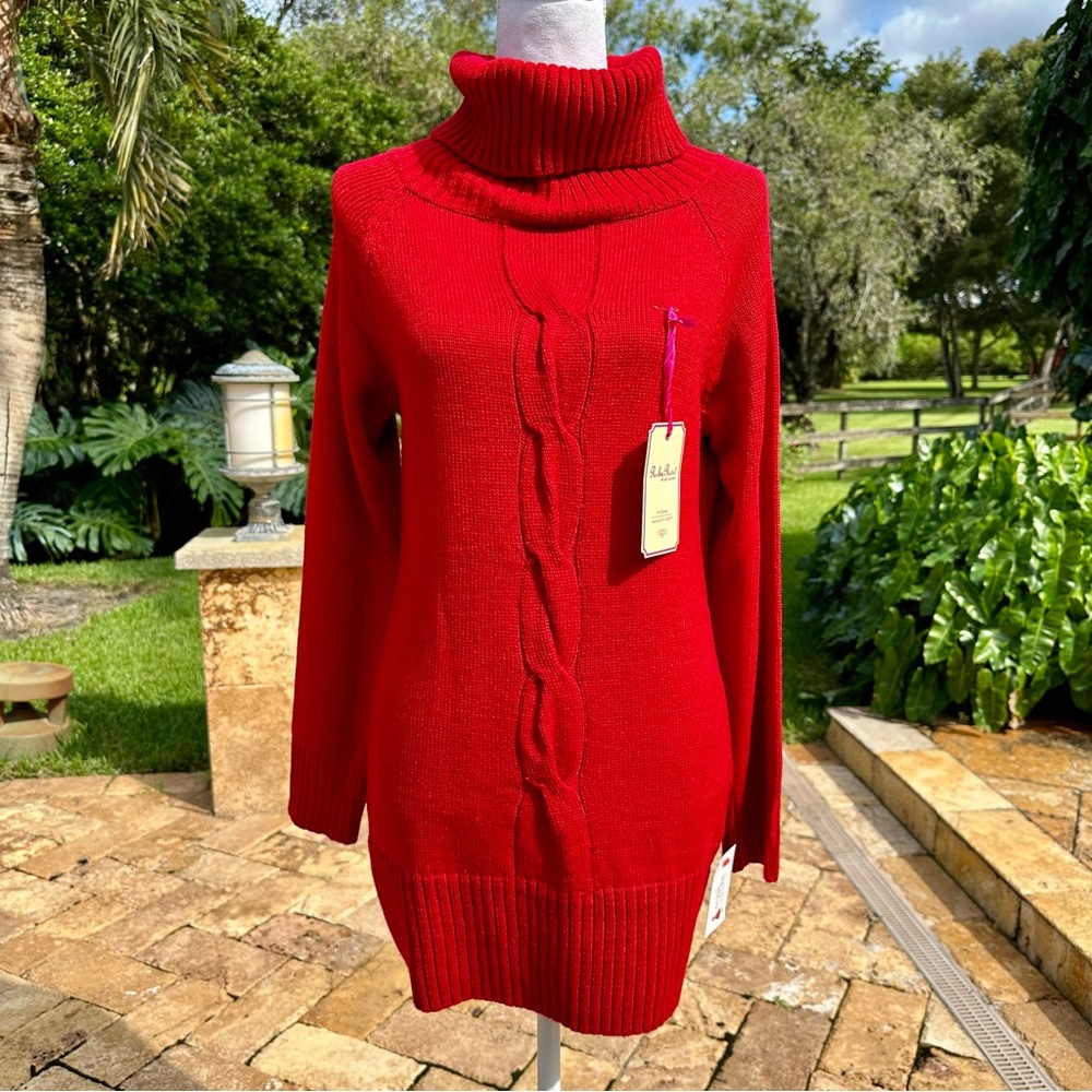 NWT! Beautiful Red Sweater Dress
